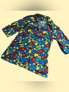 Genuine 60’s/70’s Vintage Jacket, Housecoat, Cover-Up, Women’s Large-XL, Groovy!